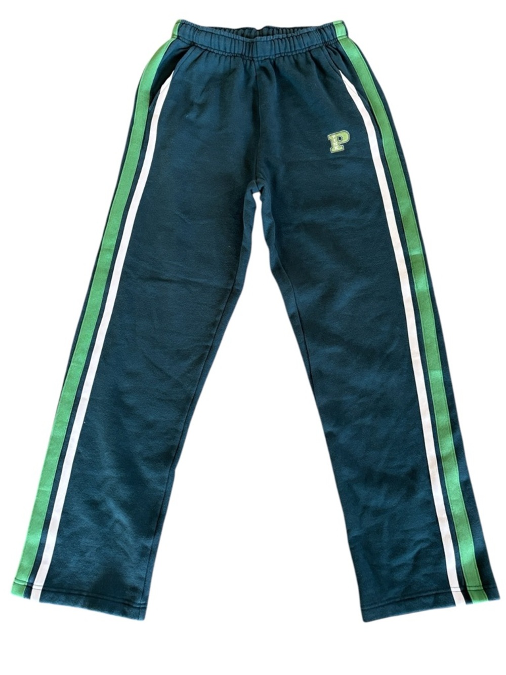 PINK Victoria's Secret Green Striped Track Sweatpants Size S